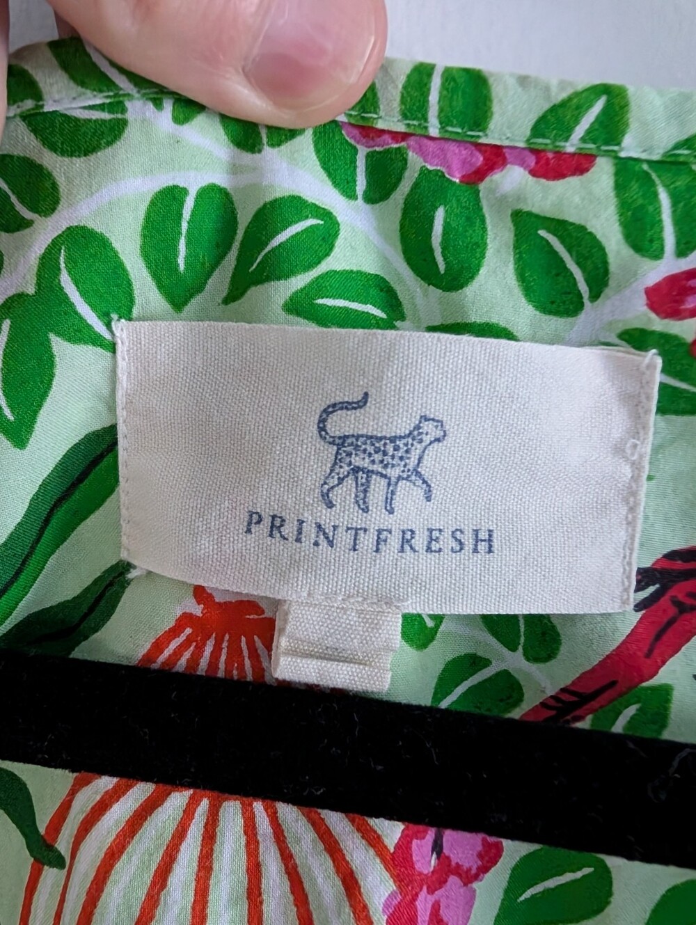 Printfresh Organic Cotton Floral Bird Print Night Gown Ruffle Hem & Sleeve Sz M - Picture 2 of 14